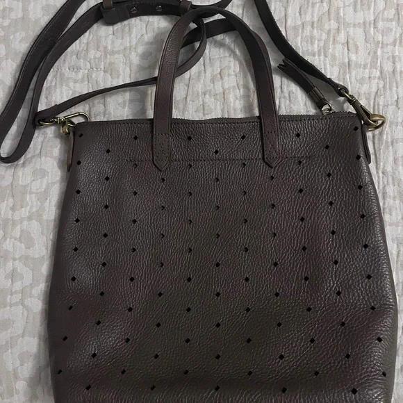 Madewell Perforated Leather Mini Transport Crossbody Bag - Picture 3 of 5
